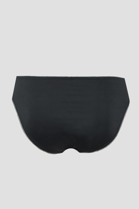 Siyah Noir Dantelli Külot - LOYA
