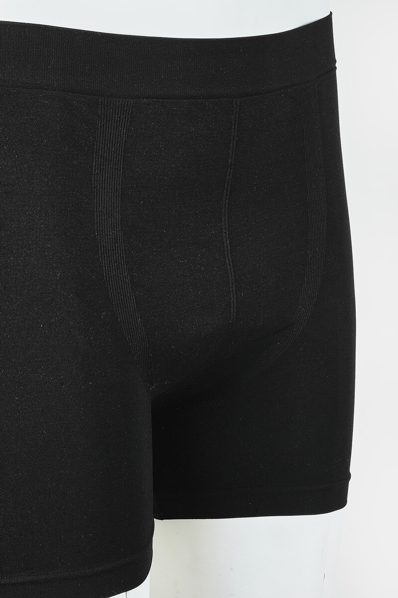 Siyah Seamless Erkek Boxer - 2