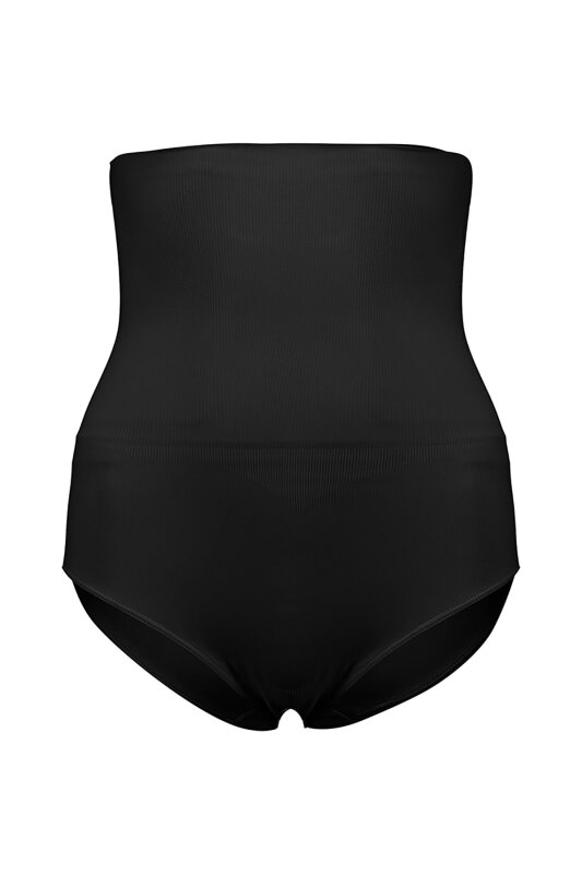 Siyah Seamless Slip Karın Korse - NBB