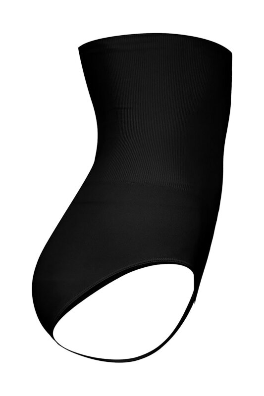 Siyah Seamless Slip Karın Korse - NBB