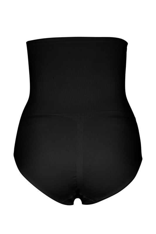 Siyah Seamless Slip Karın Korse - NBB