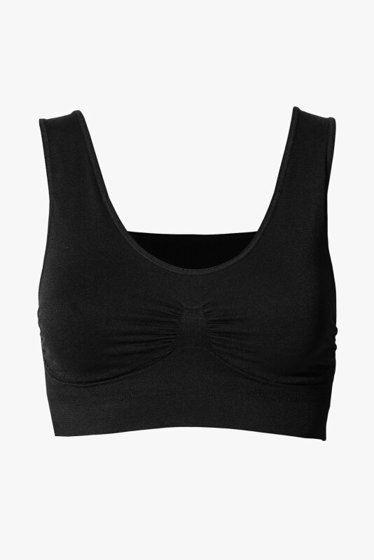 Siyah Seamless Yarım Büstiyer - NBB