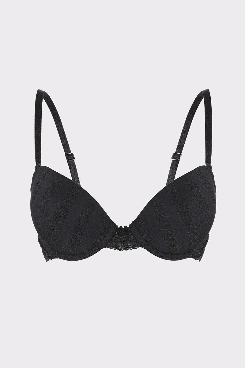 Siyah Selına Destekli Sütyen - 1