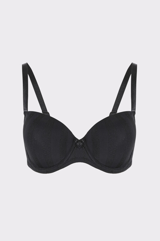Siyah Selına Desteksiz Sütyen - LOYA