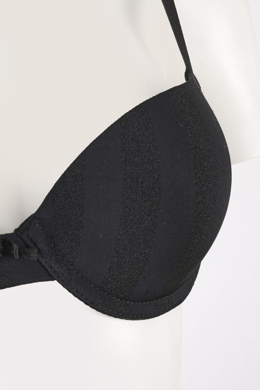 Siyah Selına Double Push Up Sütyen - LOYA