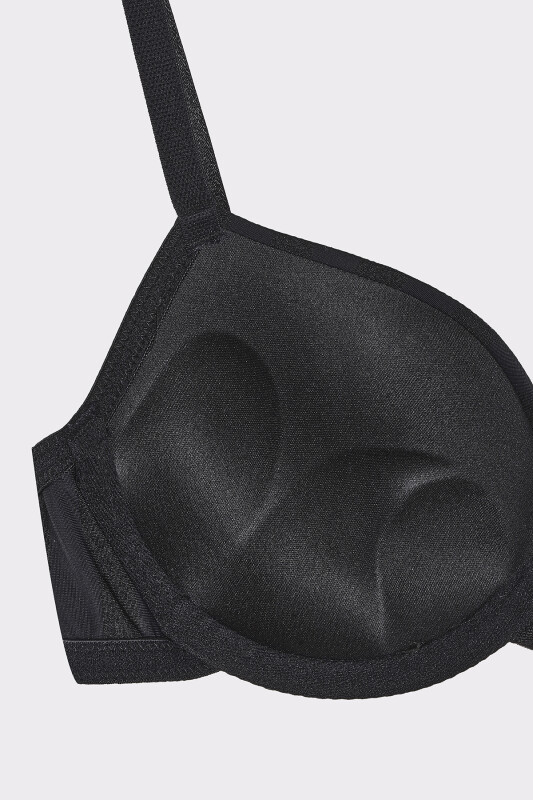 Siyah Selına Double Push Up Sütyen - LOYA