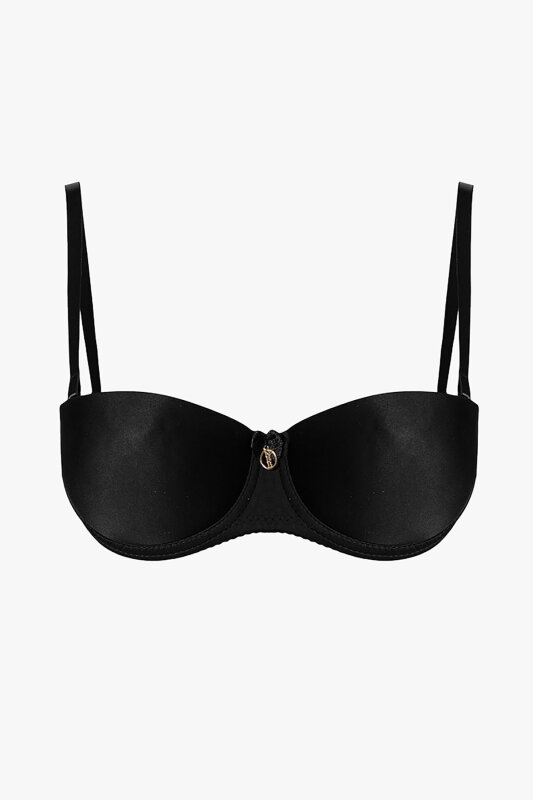 Siyah Sırtı Şeffaf Sütyen - NBB