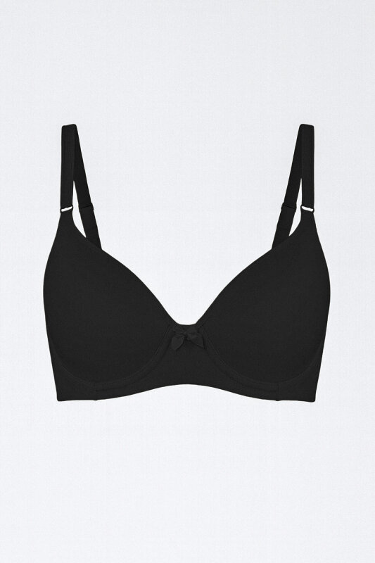 Siyah Stn Kaplı Tek Sütyen - STN