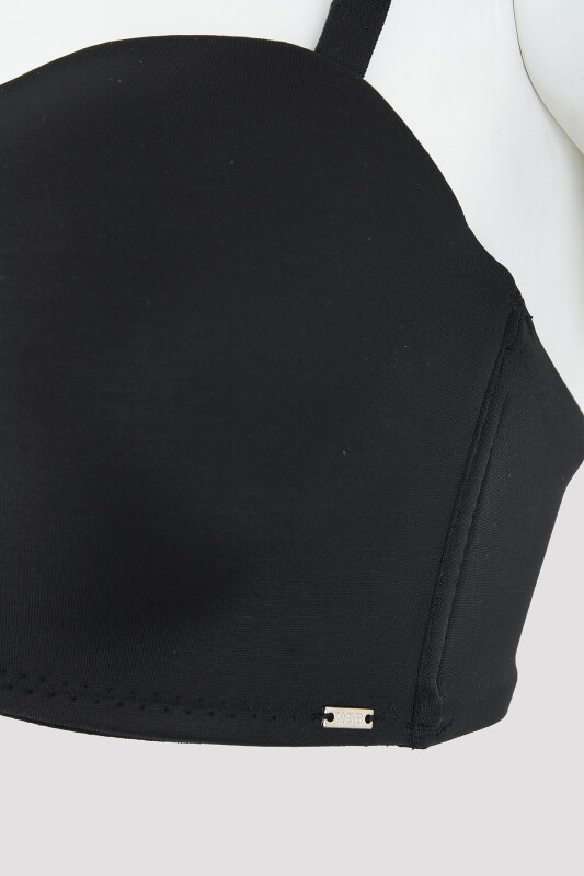 Siyah Toparlayıcı Straplez Sütyen - NBB