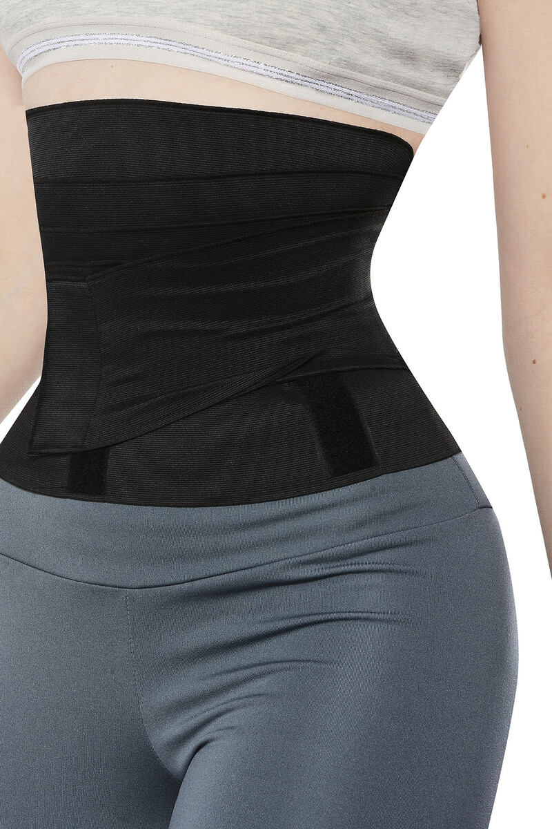 Siyah Unisex İnceltici Zayıflatıcı Sarma Bel Korsesi - 2
