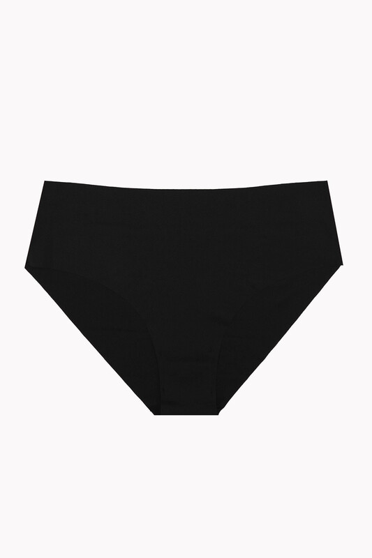 Siyah Vizon Ten Rengi 3'lü Lazer İz Yapmaz Yüksek Bel Külot - NBB