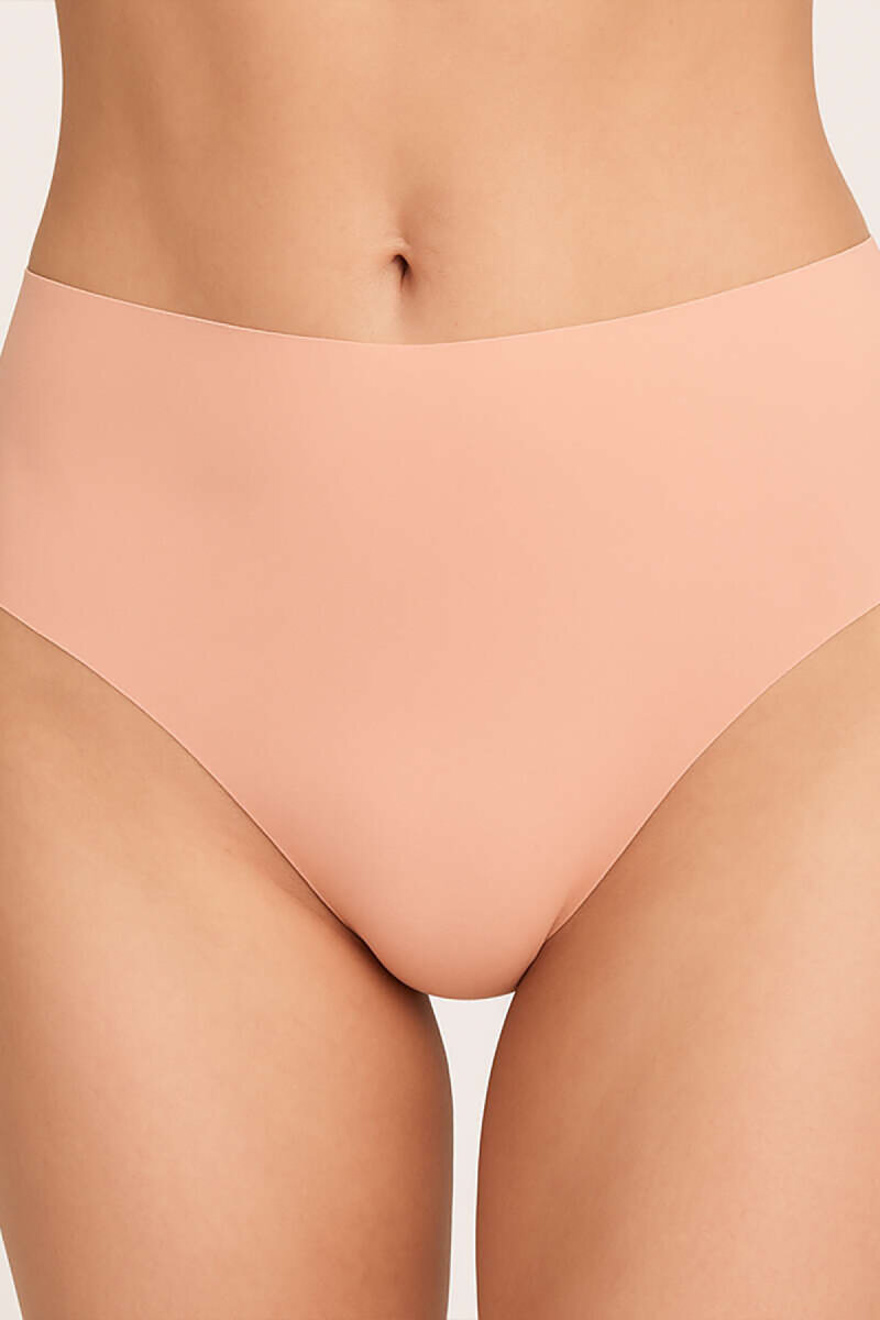 Siyah Vizon Ten Rengi 3'lü Lazer İz Yapmaz Yüksek Bel Külot - 3