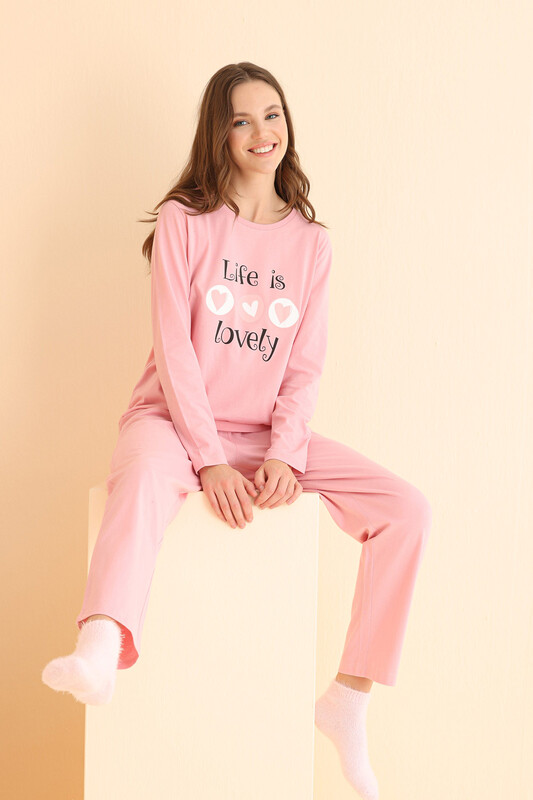 Somon Life is Lovely Pijama Takımı - Thumbnail