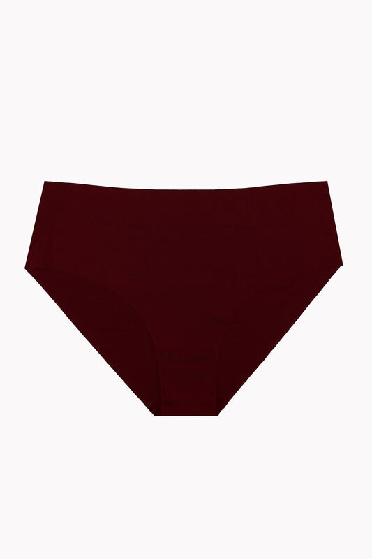 Ten Bordo Cappuccino 3'lü Lazer İz YapmazYüksek Bel Külot - NBB
