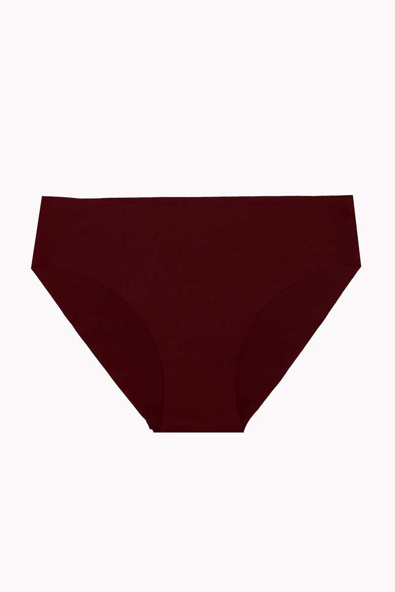 Ten Bordo Cappuccino 3'lü Lazer İz Yapmaz Kesim Basic Külot - 2
