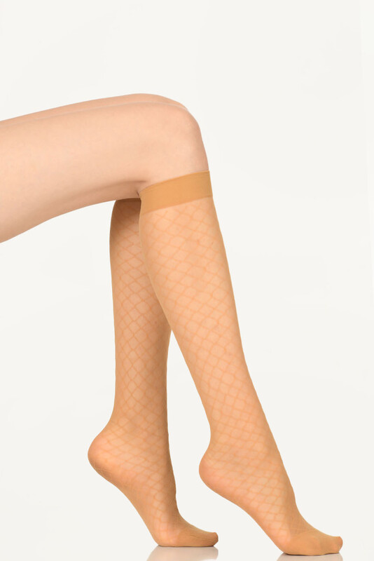 Ten Rengi 20 Denye Desenli Pantolon Çorabı - Thumbnail