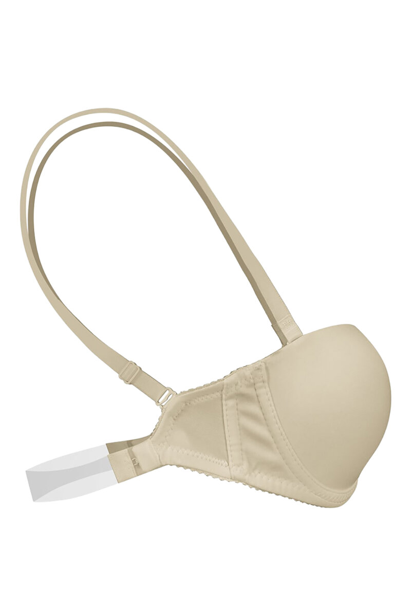 Ten Rengi Straplez Şeffaf Sütyen - 4