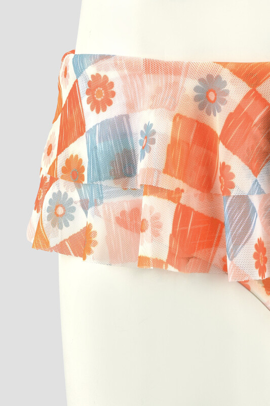 Turuncu Daisy Forest Tek Alt Bikini - LOYA