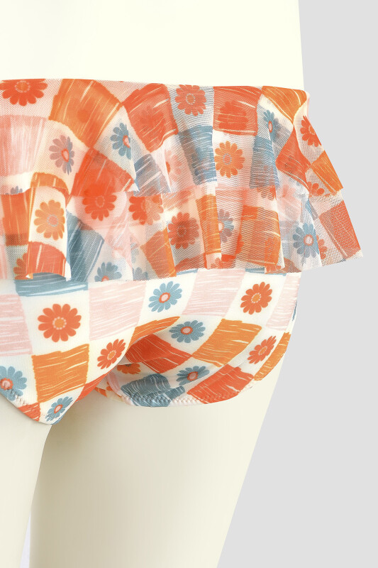 Turuncu Daisy Forest Tek Alt Bikini - LOYA