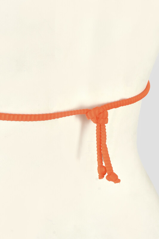 Turuncu Daisy Forest Üçgen Tek Üst Bikini - LOYA