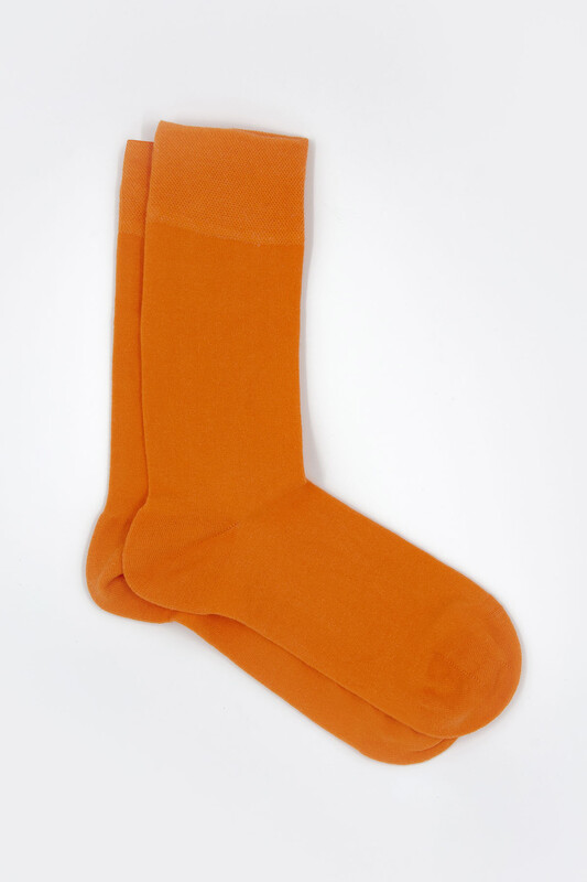 Turuncu Soket Çorap - Thumbnail