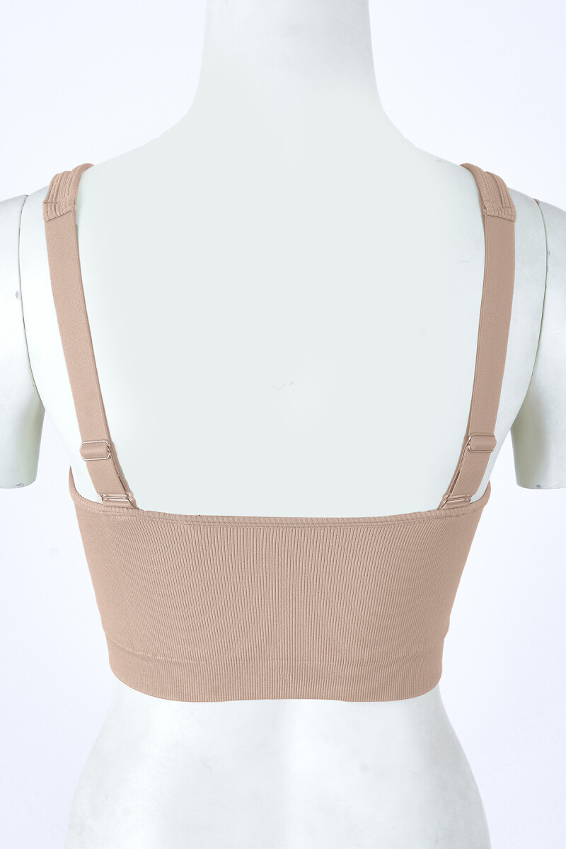 Vizon Halter Yaka Dikişsiz Sütyen - 2