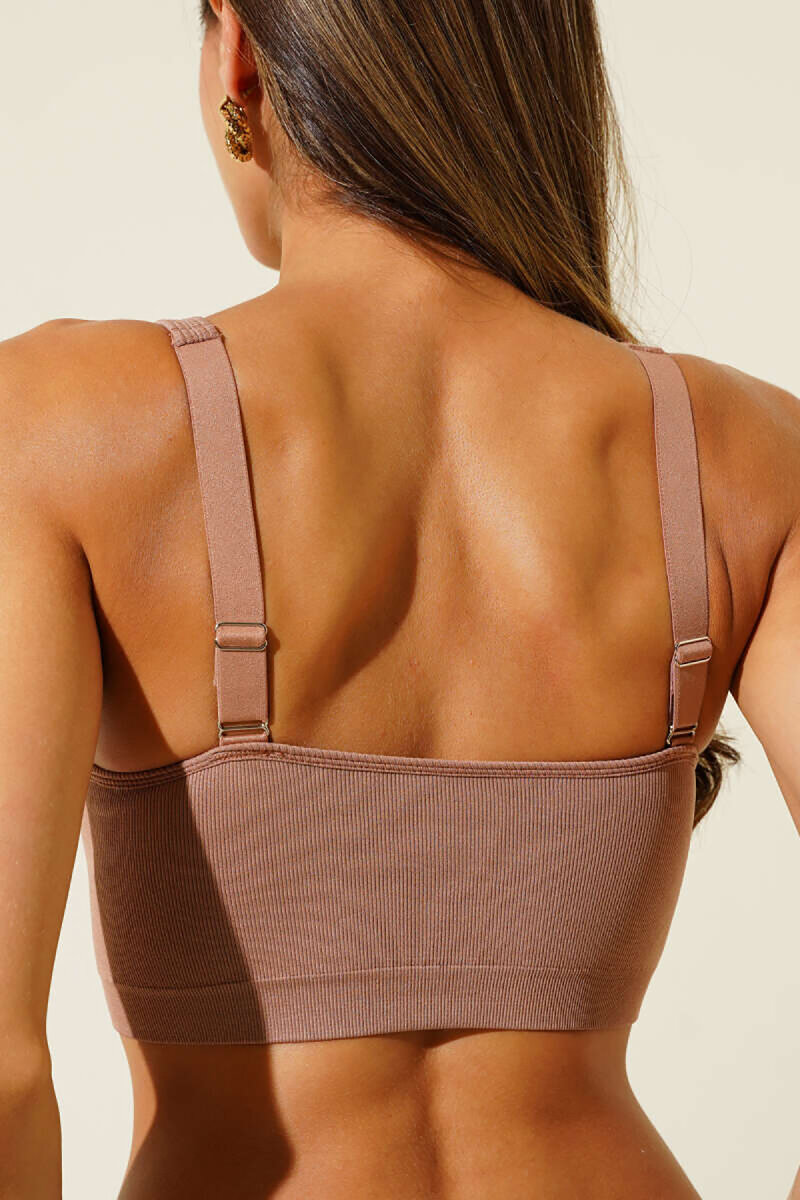 Vizon Halter Yaka Dikişsiz Sütyen - 3