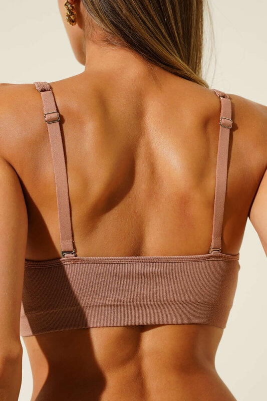 Vizon Light İnvisible V Kesim Dikişsiz Sütyen - NBB