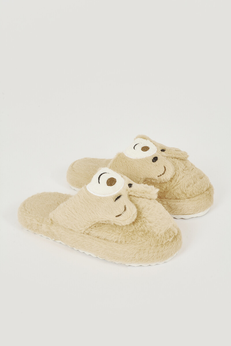 Vizon Pandalı Ev Terliği - 1