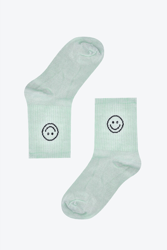Yaşil Smile Bamboo Soket Çorap 