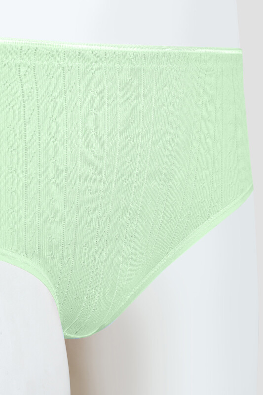 Yeşil Cotton Yüksek Bel Külot - LOYA