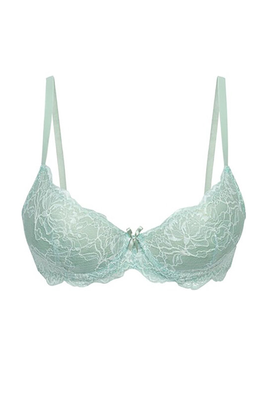 Yeşil Dantelli Destekli Sütyen - NBB
