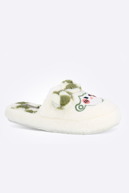 Yeşil Figürlü Ev Terliği - NBB