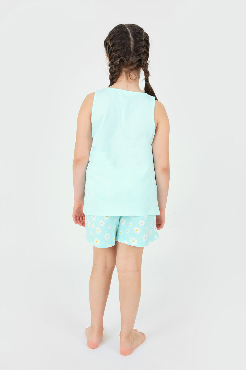Yeşil Keep Growing Çocuk Şortlu Pijama Takımı - 6