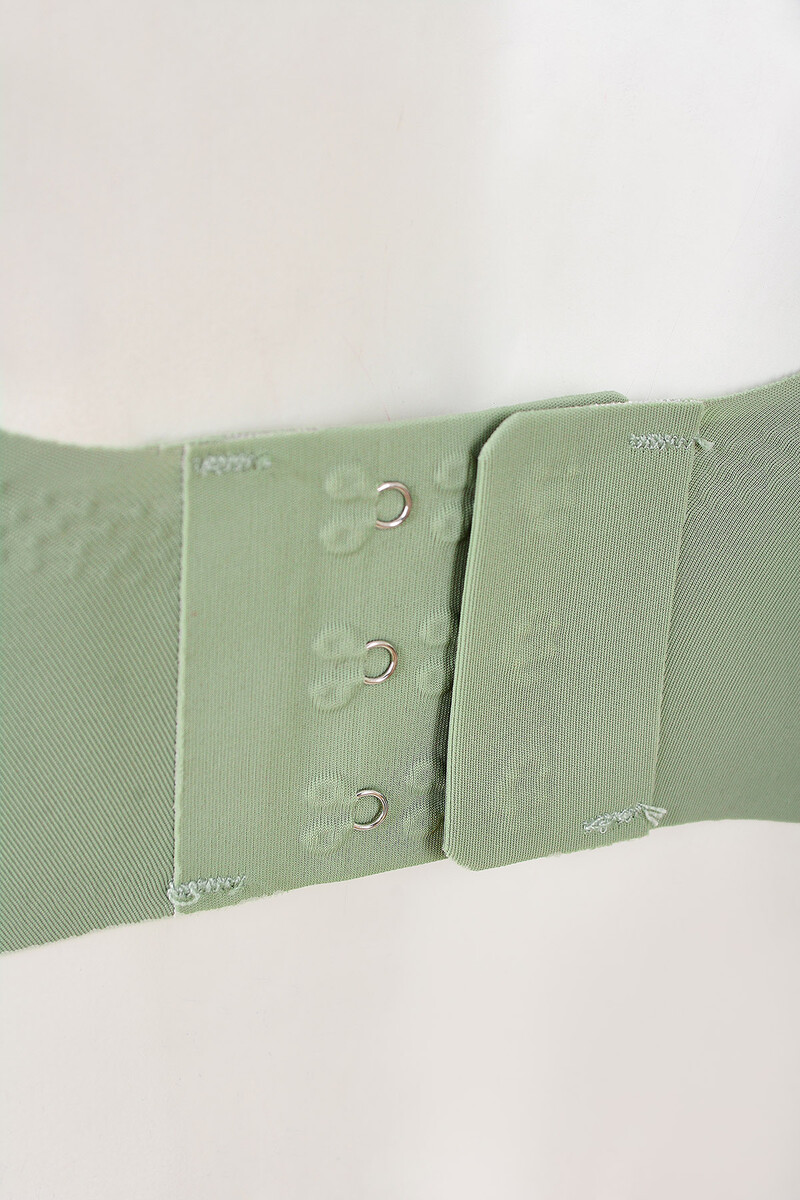 Yeşil Lazer Kesim Dikişsiz Balensiz Sütyen - 2