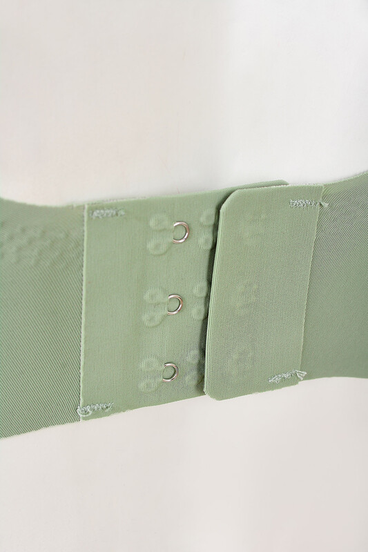 Yeşil Lazer Kesim Dikişsiz Balensiz Sütyen - NBB