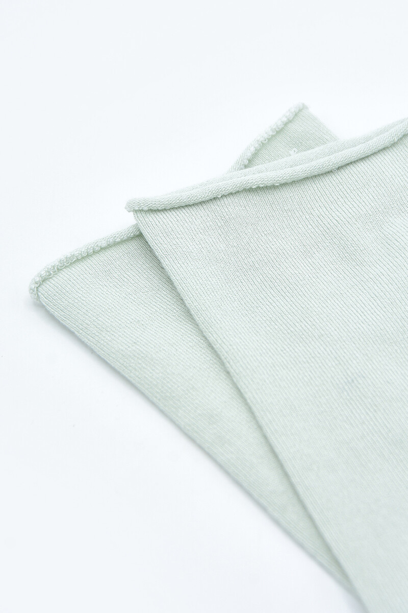 Yeşil Simple Bambu Soket Çorap - 2
